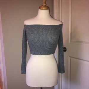 PrettyLittleThing Off the Shoulder Crop Top